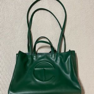 Authentic Telfar medium Olive Shopping Tote